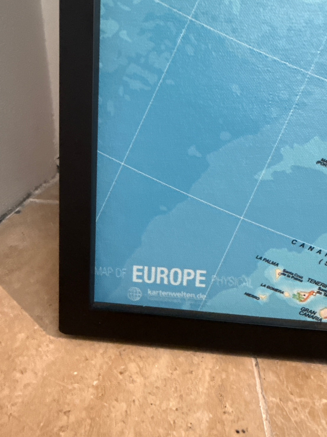 Maleri "Europa kort"